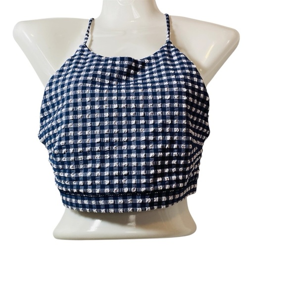 J. Crew Gingham Halter Top Sz--Small - Picture 2 of 4